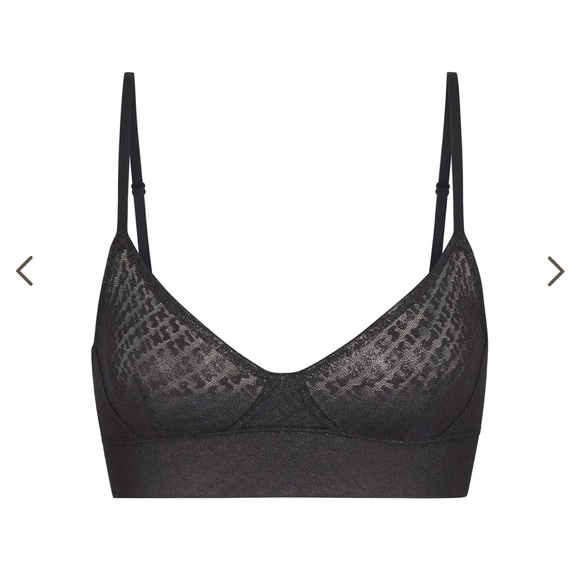SKIMS Other - Sold out NWT SKIMS Logo Mesh Foil Triangle Bralette